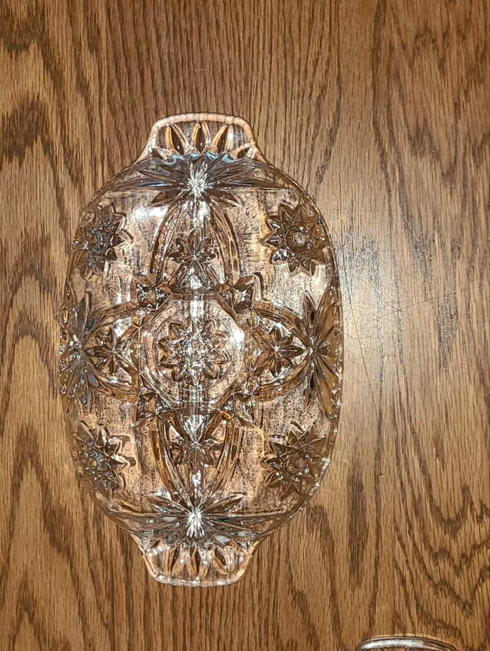 Vintage - Anchor Hocking EAPC Star of David divided relish dishes Set of 2 - Picture 7 of 15